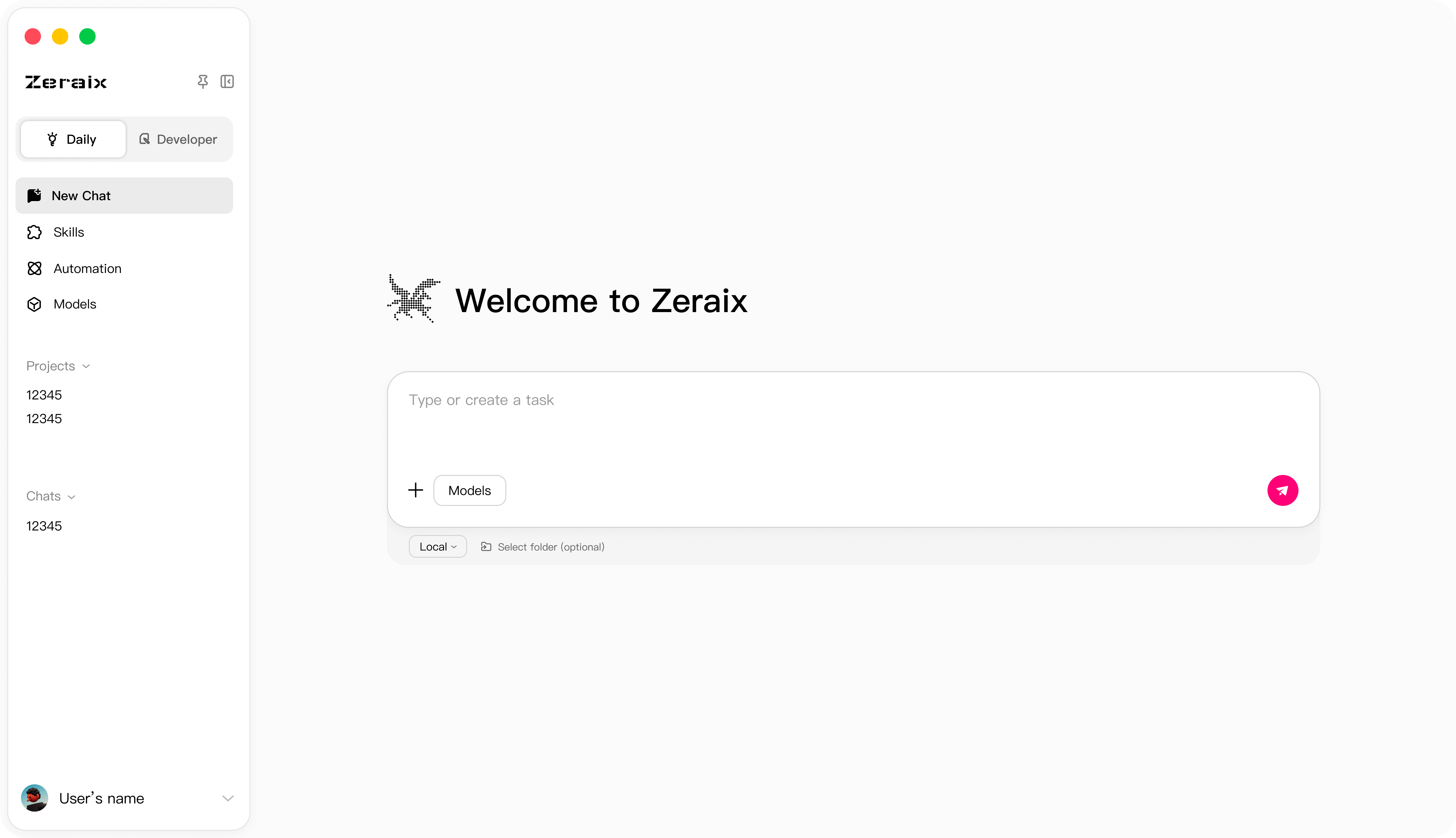 Zeraix — the local-first AI workspace